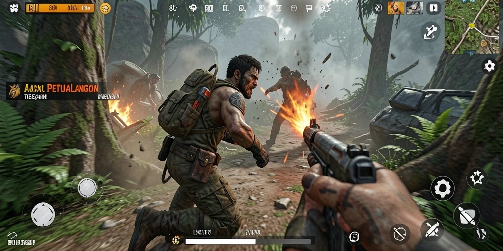 Gameplay menegangkan dalam 8II dengan grafis memukau.