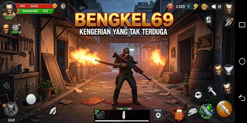 Tangkapan layar dari gameplay BENGKEL69 yang menegangkan dan menyeramkan.