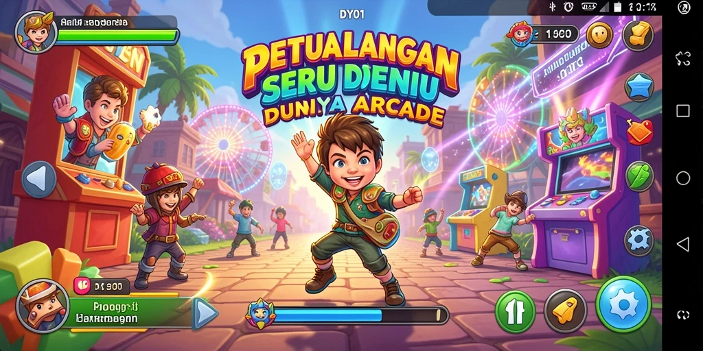Tampilan gameplay seru dalam DY01 yang menampilkan aksi cepat dan tantangan menarik.