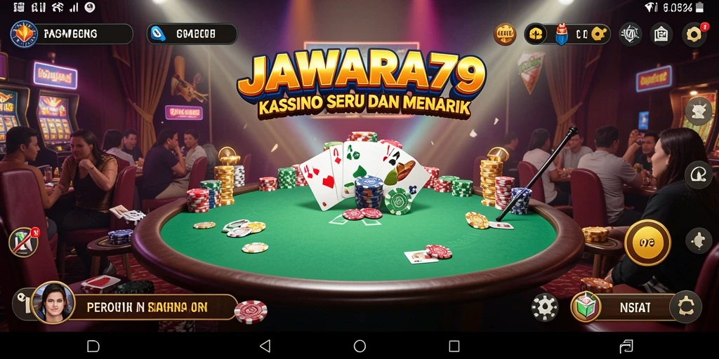 Tampilan menarik dari gameplay Kasino di JAWARA79.