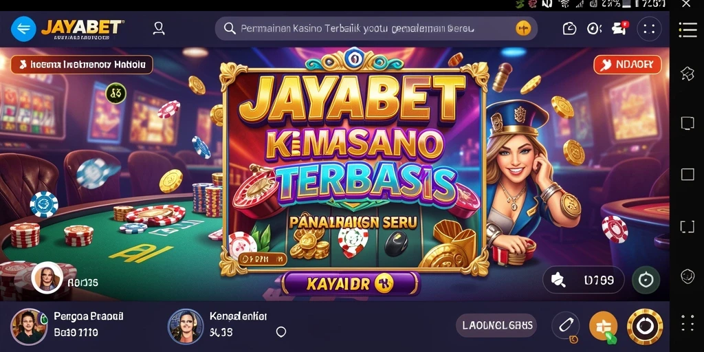Screenshot gameplay JAYABET menampilkan aksi kasino yang mendebarkan.