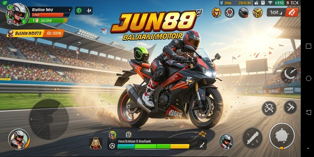 Tampilan utama gameplay JUN88 yang menegangkan dan penuh aksi.
