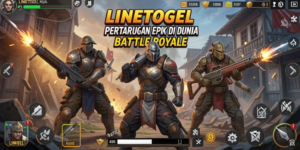 Gameplay seru di LINETOGEL dengan aksi Battle Royale yang menegangkan.