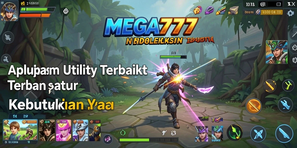 Tampilan utama dari MEGA777 dengan berbagai alat Utility.
