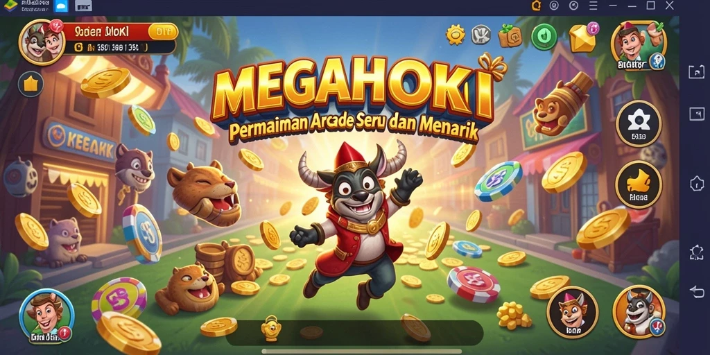 Screenshot MEGAHOKI menampilkan gameplay seru dengan aksi yang dinamis.
