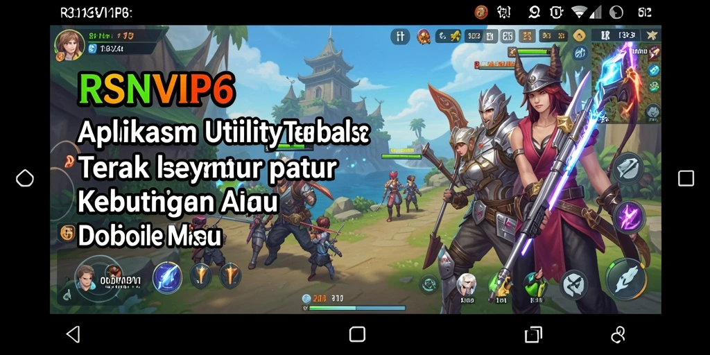 Screenshot RSNVIP6 memperlihatkan antarmuka aplikasi Utility yang intuitif dan menarik.
