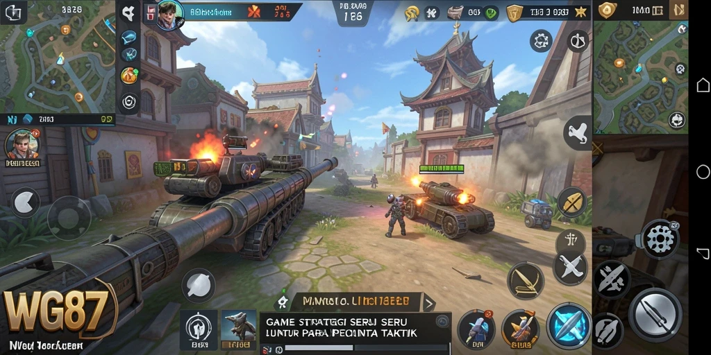 Tampilan gameplay <strong>WG87</strong> yang menegangkan dengan aksi strategis.