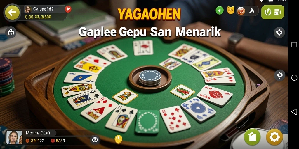 Tampilan screenshot gameplay YAGAOHEN yang menampilkan pertempuran Gaple.